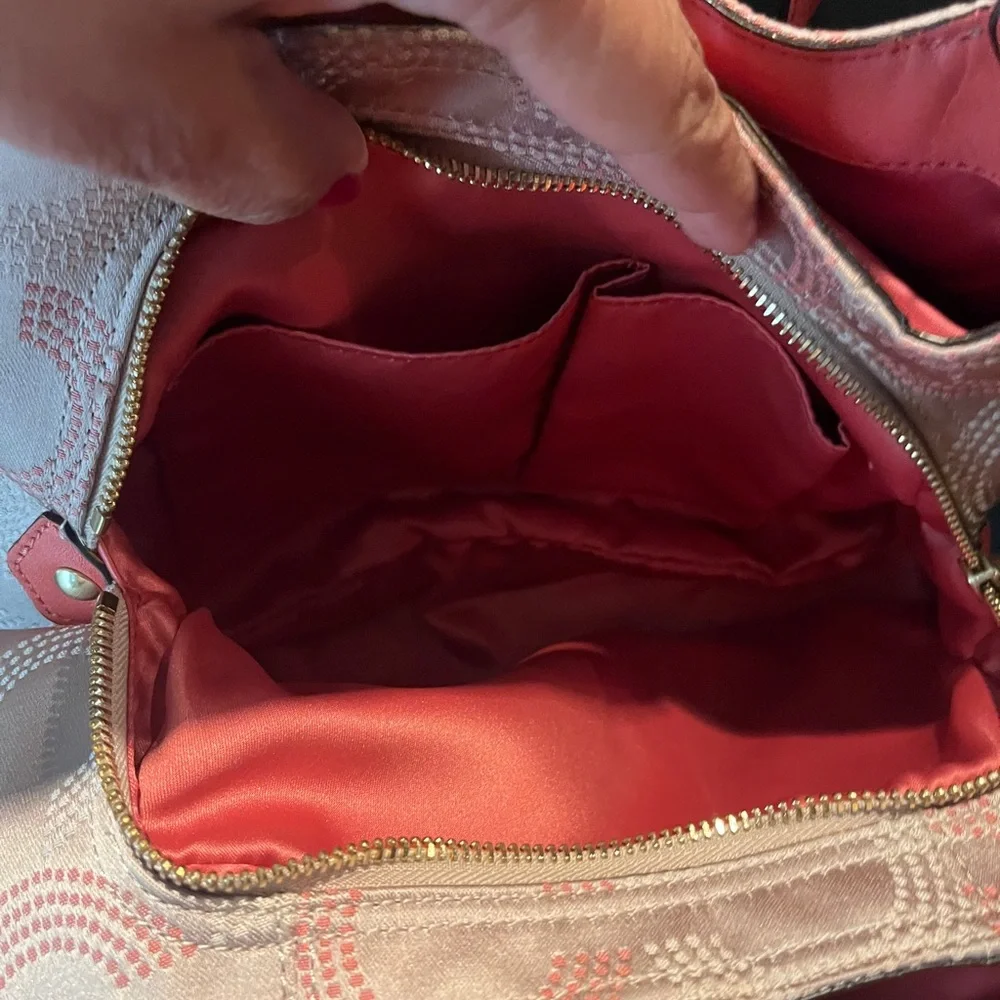 Coach Pink and Orange Women's Bag - Picture 13 of 17